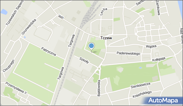 Tczew, Plac Piłsudskiego Józefa, marsz., mapa Tczew