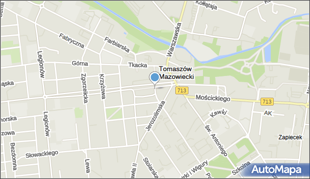 Tomaszów Mazowiecki, Plac Kościuszki Tadeusza, gen., mapa Tomaszów Mazowiecki