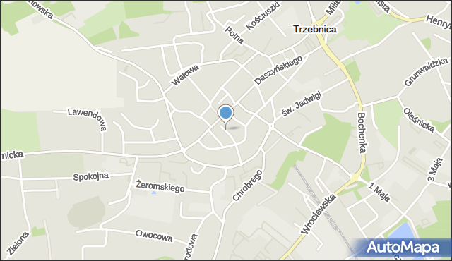 Trzebnica, Plac Włostowica Piotra, mapa Trzebnica