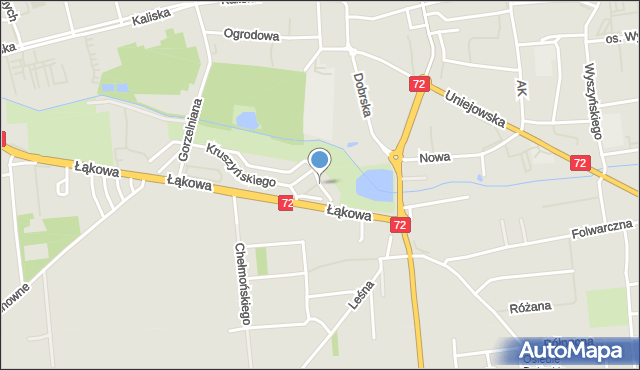 Turek, Plac Glicensteina Henryka, mapa Turka