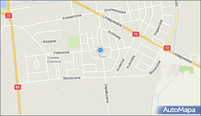 Turek, Plac Zawiszy Czarnego, mapa Turka