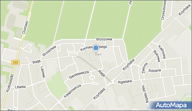 Wągrowiec, Plac Wyszyńskiego Stefana, ks. kard., mapa Wągrowiec