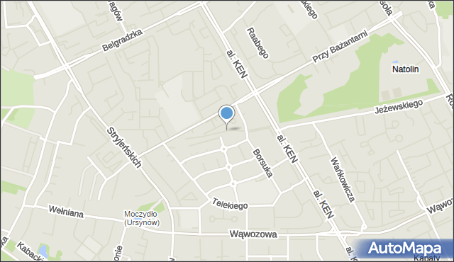 Warszawa, Plac Keresztes-Fischera Ferenca, mapa Warszawy