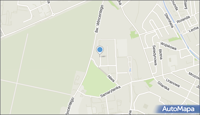 Warszawa, Płosa, mapa Warszawy