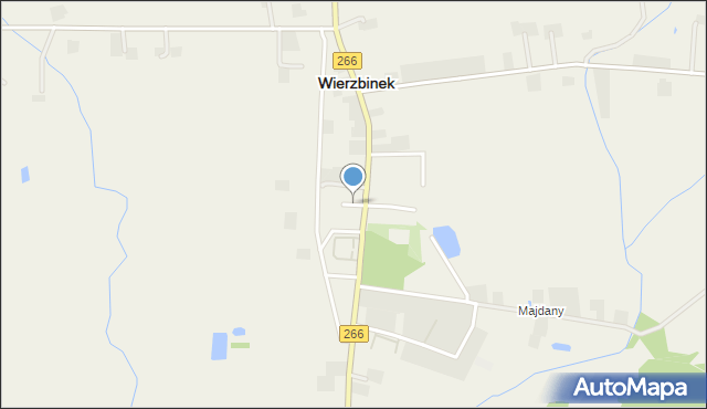 Wierzbinek, Plac Powstańców Styczniowych, mapa Wierzbinek