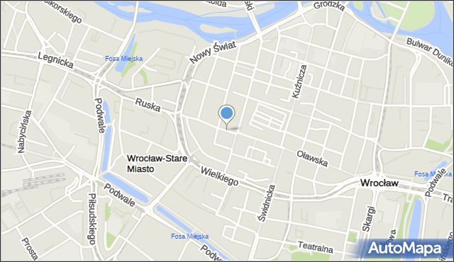 Wrocław, Plac Solny, mapa Wrocławia