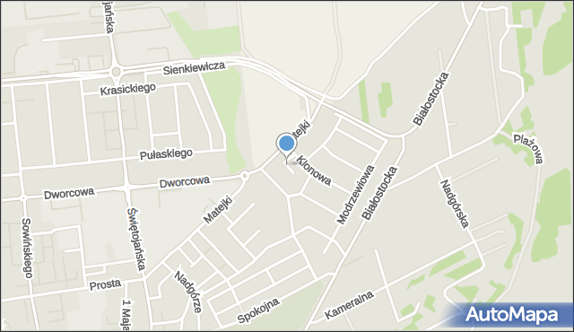 Wyszków, Plac Matejki Jana, mapa Wyszków