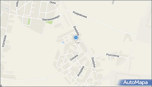 Zalasewo, Plac Europejski, mapa Zalasewo