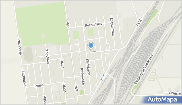 Zbąszynek, Plac Wolności, mapa Zbąszynek