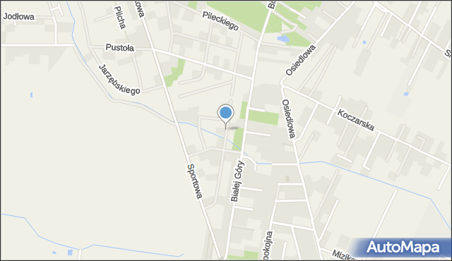 Zielonki-Wieś, Płodowskiego Józefa, płk., mapa Zielonki-Wieś