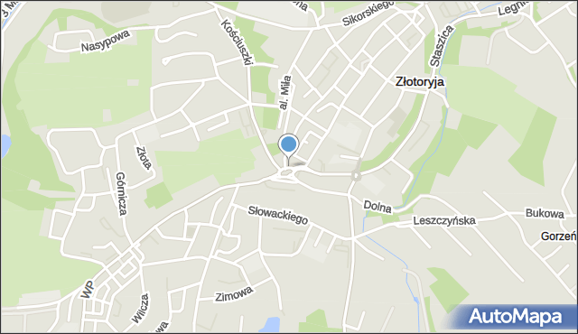 Złotoryja, Plac Reymonta Władysława, mapa Złotoryja
