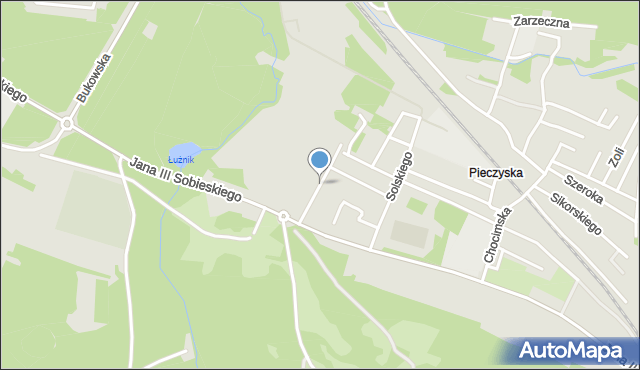 Jaworzno, Pniaka Karola, kpt., mapa Jaworzno