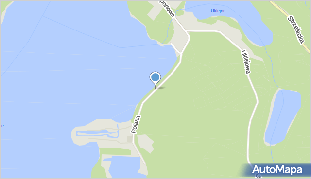 Barlinek, Polana Lecha, mapa Barlinek