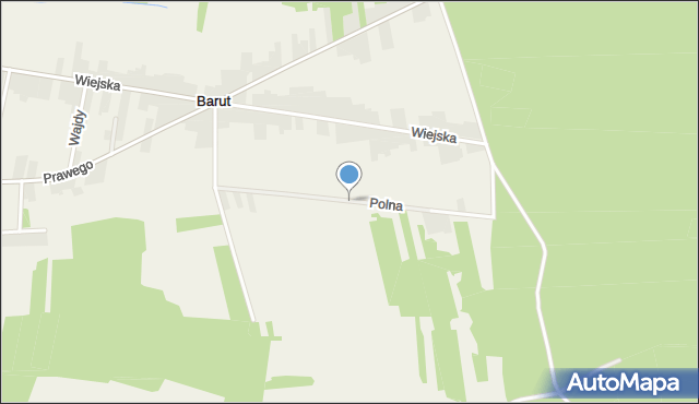Barut, Polna, mapa Barut
