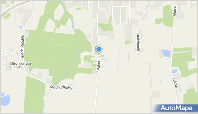 Bielkówko, Polna, mapa Bielkówko