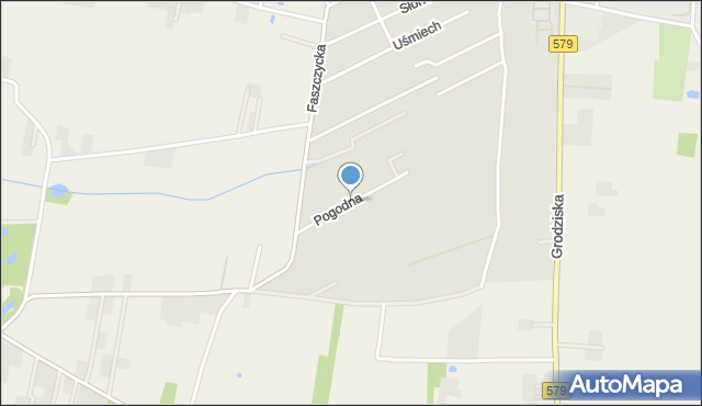 Błonie powiat warszawski zachodni, Pogodna, mapa Błonie powiat warszawski zachodni