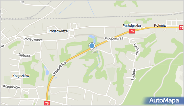 Bochnia, Podedworze, mapa Bochni
