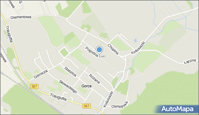 Boguszów-Gorce, Pogodna, mapa Boguszów-Gorce