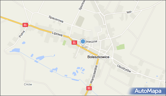 Boleszkowice powiat myśliborski, Poznańska, mapa Boleszkowice powiat myśliborski