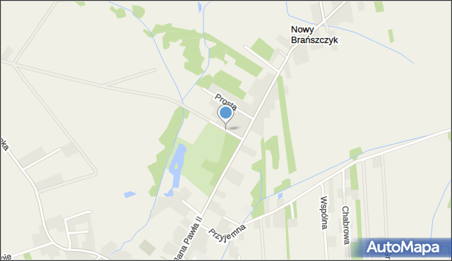 Brańszczyk, Polna, mapa Brańszczyk