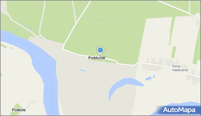 Brok powiat ostrowski, Podducze, mapa Brok powiat ostrowski
