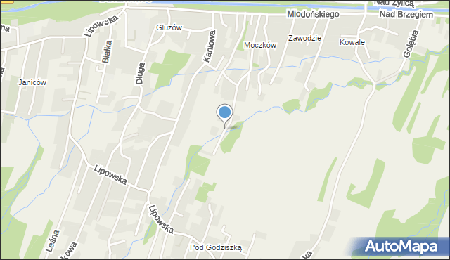 Buczkowice, Pod Akacjami, mapa Buczkowice