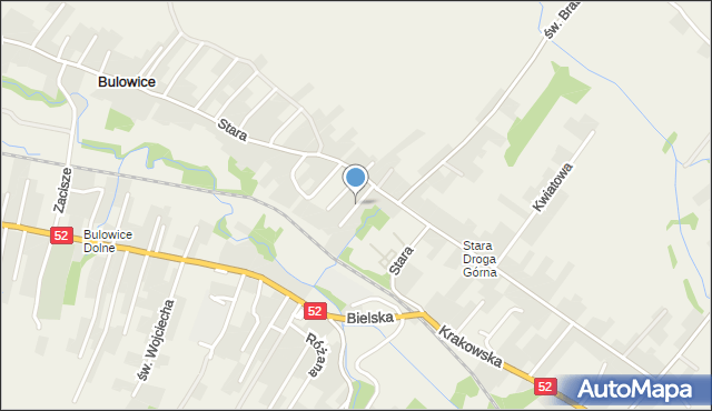 Bulowice, Podgórze, mapa Bulowice