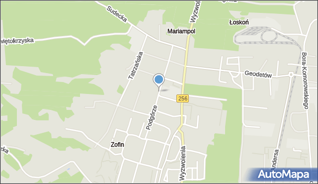 Bydgoszcz, Podgórze, mapa Bydgoszczy