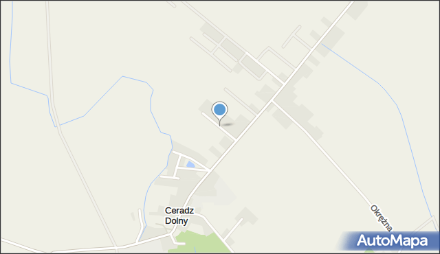 Ceradz Dolny, Pogodna, mapa Ceradz Dolny