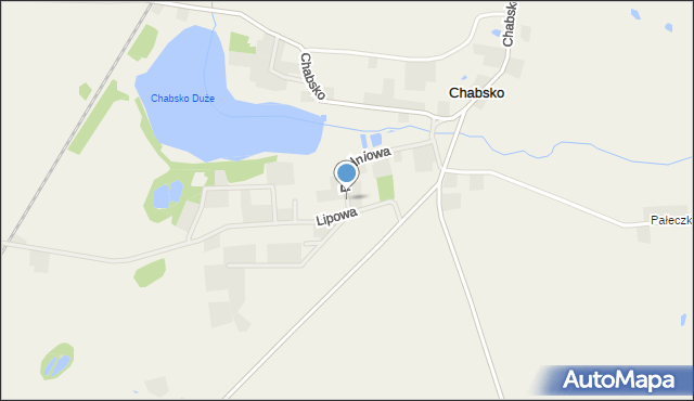 Chabsko, Południowa, mapa Chabsko