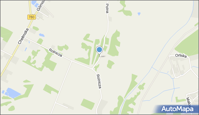 Chełm Śląski, Polna, mapa Chełm Śląski