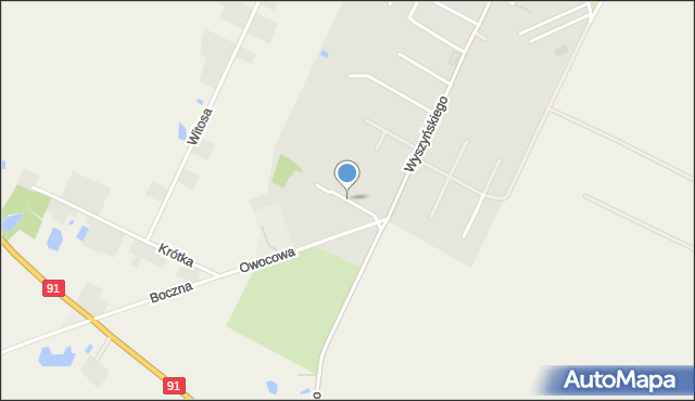 Chełmża, Popiełuszki Jerzego, bł. ks., mapa Chełmża