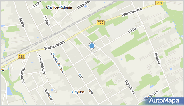 Chylice gmina Jaktorów, Polskiego Związku Ludowego, mapa Chylice gmina Jaktorów