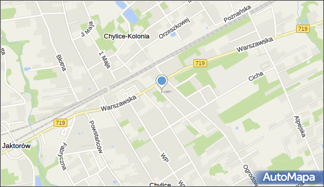 Chylice-Kolonia, Polskiego Związku Ludowego, mapa Chylice-Kolonia