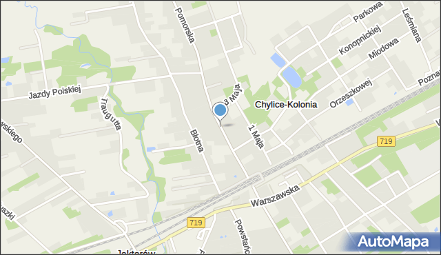 Chylice-Kolonia, Pomorska, mapa Chylice-Kolonia