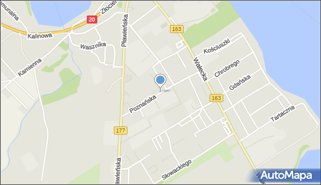 Czaplinek powiat drawski, Poznańska, mapa Czaplinek powiat drawski