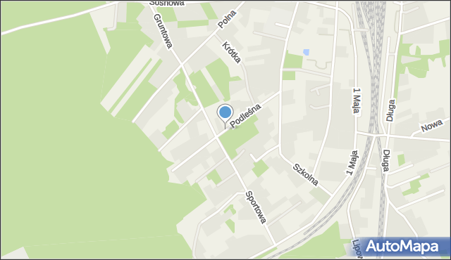 Czeremcha powiat hajnowski, Podleśna, mapa Czeremcha powiat hajnowski