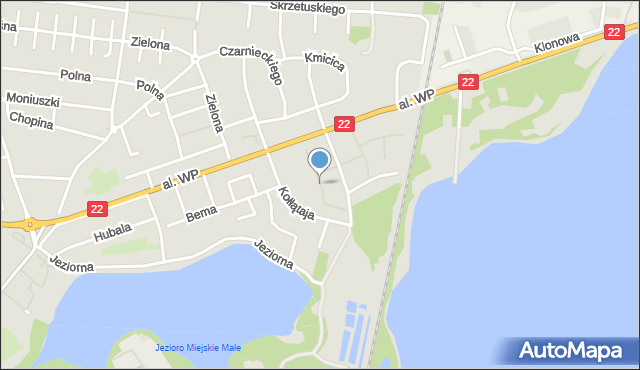Człuchów, Potockiego Ignacego, mapa Człuchów