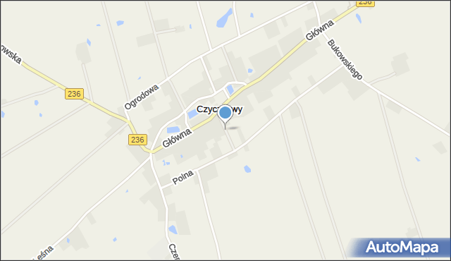 Czyczkowy, Podgórna, mapa Czyczkowy