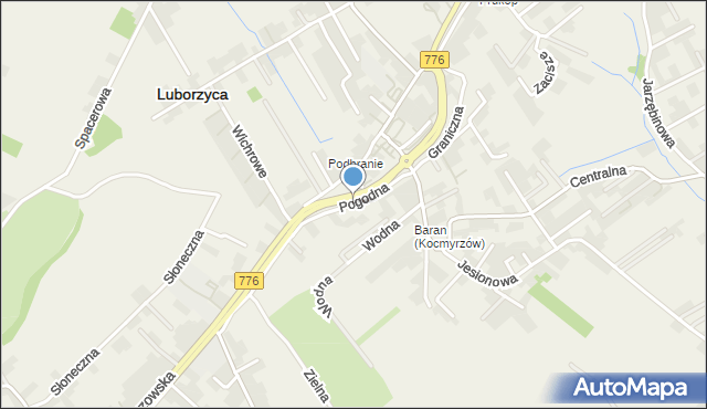 Dojazdów, Pogodna, mapa Dojazdów