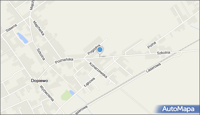 Dopiewo, Poznańska, mapa Dopiewo