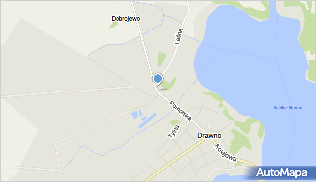 Drawno, Pomorska, mapa Drawno