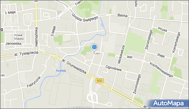 Elbląg, Polna, mapa Elbląga