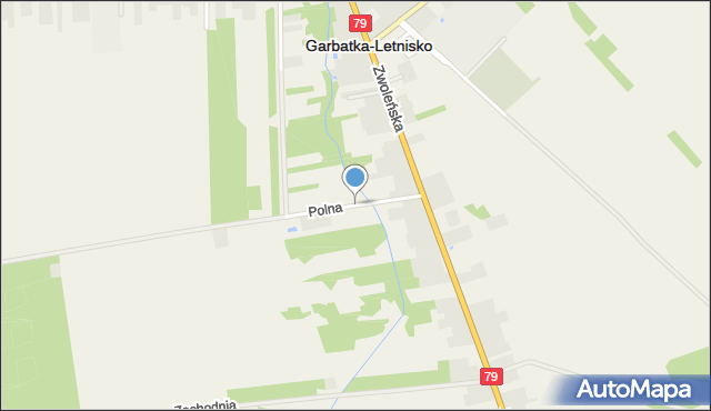 Garbatka-Letnisko, Polna, mapa Garbatka-Letnisko