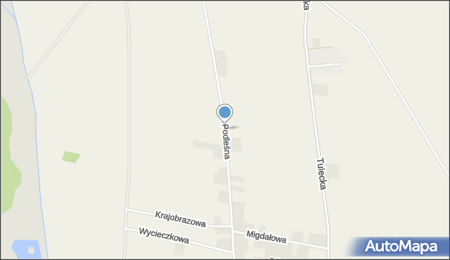 Garby gmina Swarzędz, Podleśna, mapa Garby gmina Swarzędz