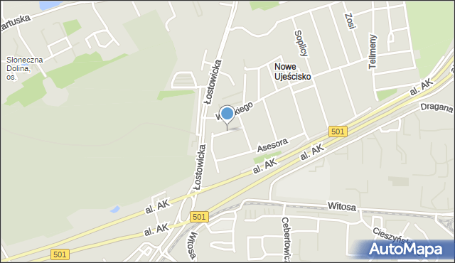 Gdańsk, Podkomorzego, mapa Gdańska
