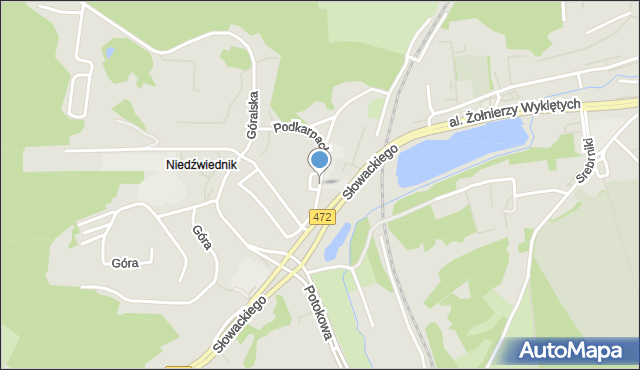 Gdańsk, Podkarpacka, mapa Gdańska