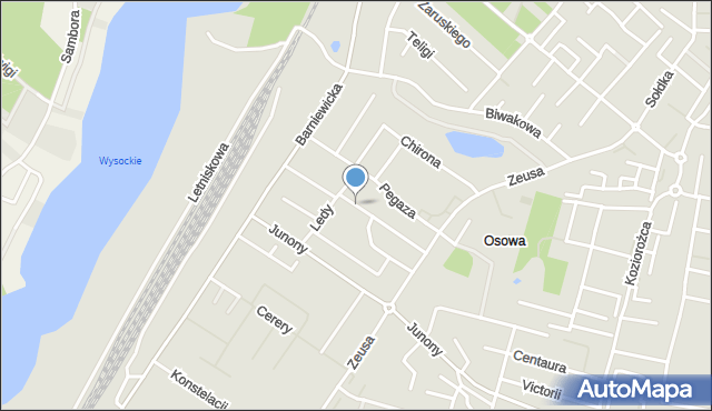 Gdańsk, Posejdona, mapa Gdańska