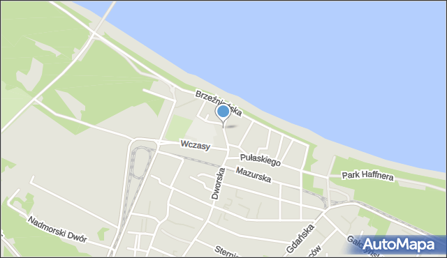 Gdańsk, Północna, mapa Gdańska