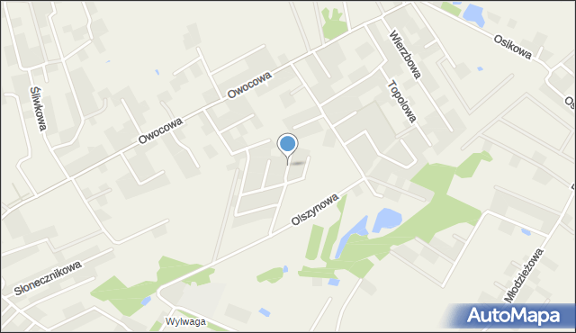 Głogowo, Pomarańczowa, mapa Głogowo